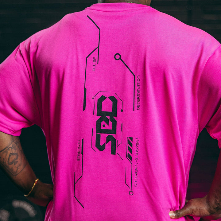 T-Shirt Nova Oversized Glow Pink - Unisex