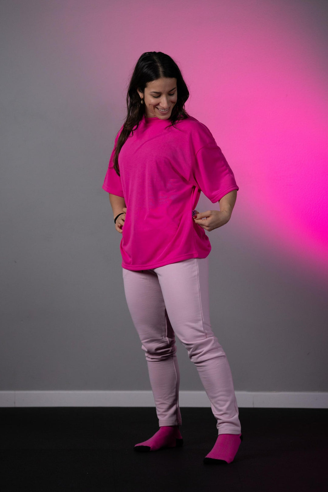 T-Shirt Nova Oversized Glow Pink - Unisex
