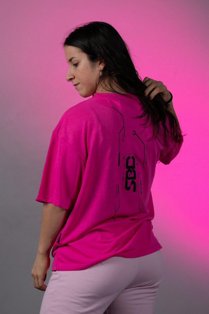 T-Shirt Nova Oversized Glow Pink - Unisex