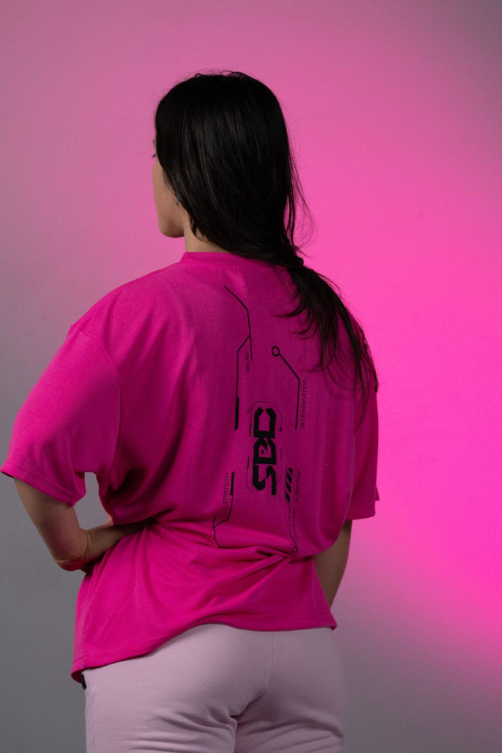 T-Shirt Nova Oversized Glow Pink - Unisex