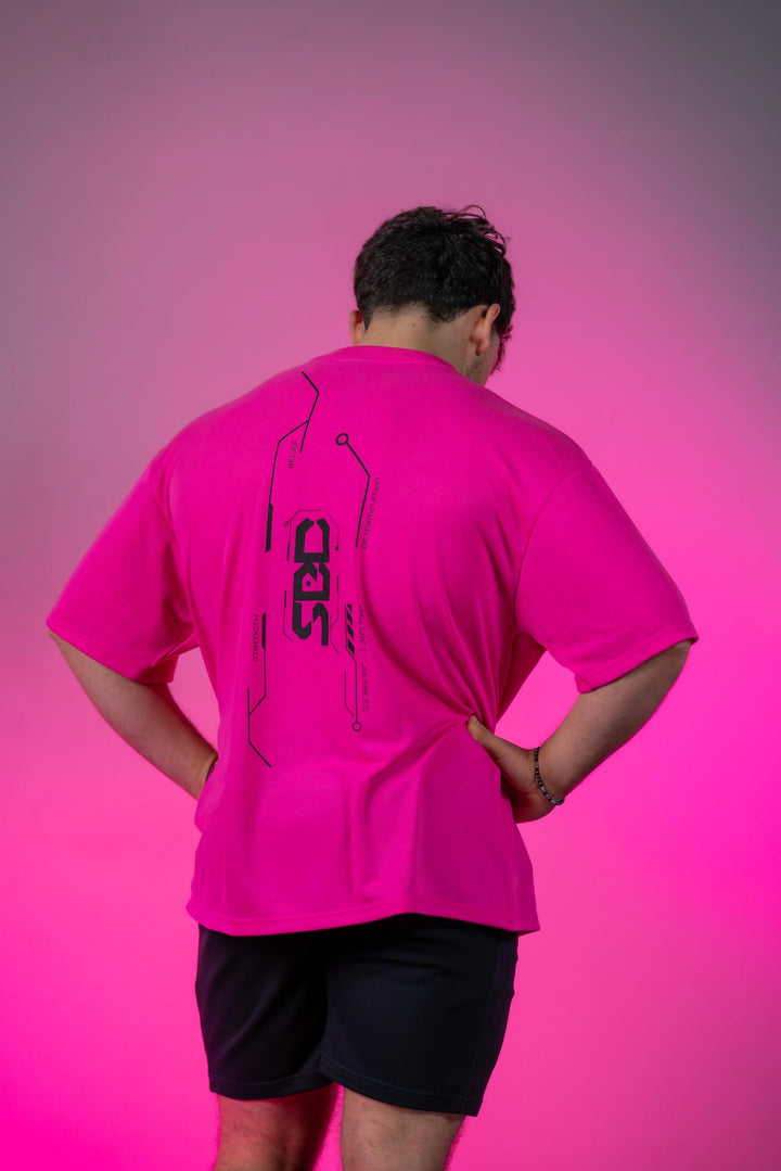T-Shirt Nova Oversized Glow Pink - Unisex